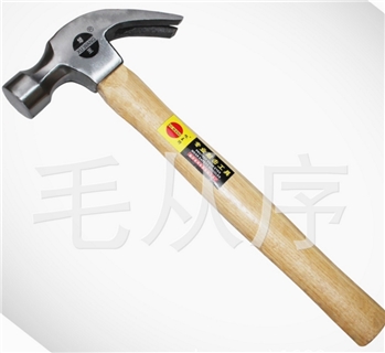 工厂加工订制 羊角锤 木柄石工锤 木锤 羊角起钉器 多功能安装锤