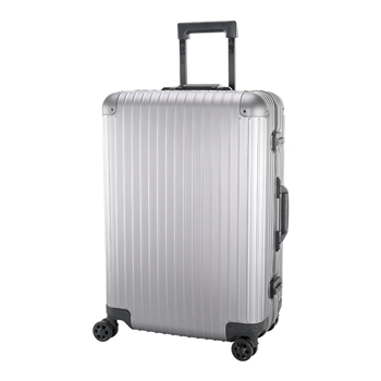 五金优选 铝镁合金拉杆箱枪色26寸行李箱登机箱