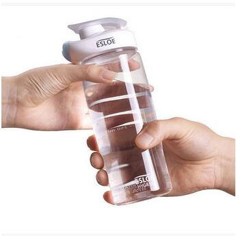 韩国ESLOE分享杯 健康防唇印透明 塑料水杯 促销杯子 创意礼品杯