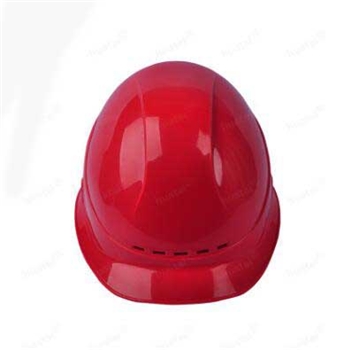 透气一字高强度abs安全帽红色 电力施工电厂电工安全帽 防砸绝缘