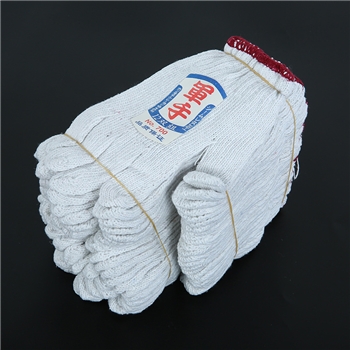 厂家直销手部防hu700克白色棉纱线手套劳保手套
